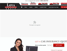 Tablet Screenshot of loyainsurance.net